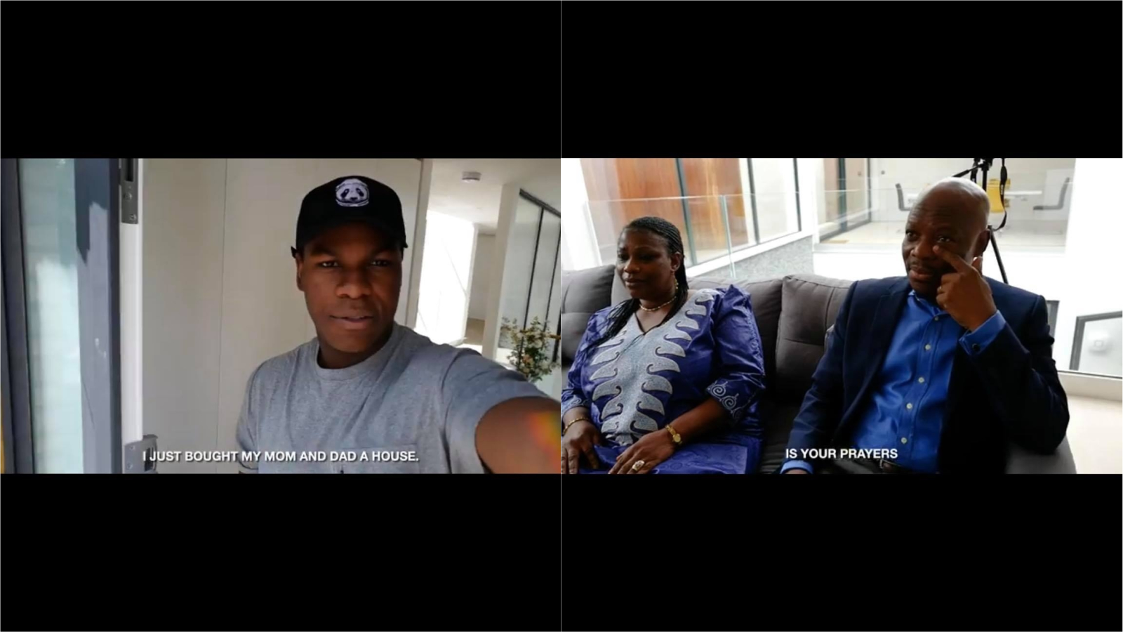John Boyega Pretends He’s Taking His Parents To An Interview, Then Surprises Them With A Home In Heartwarming Video