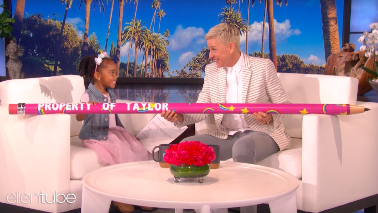 7-Year-Old Whose Perfect Attendance Pencil Was Stolen Gets Justice And A Huge Surprise During Visit To 'The Ellen Show'