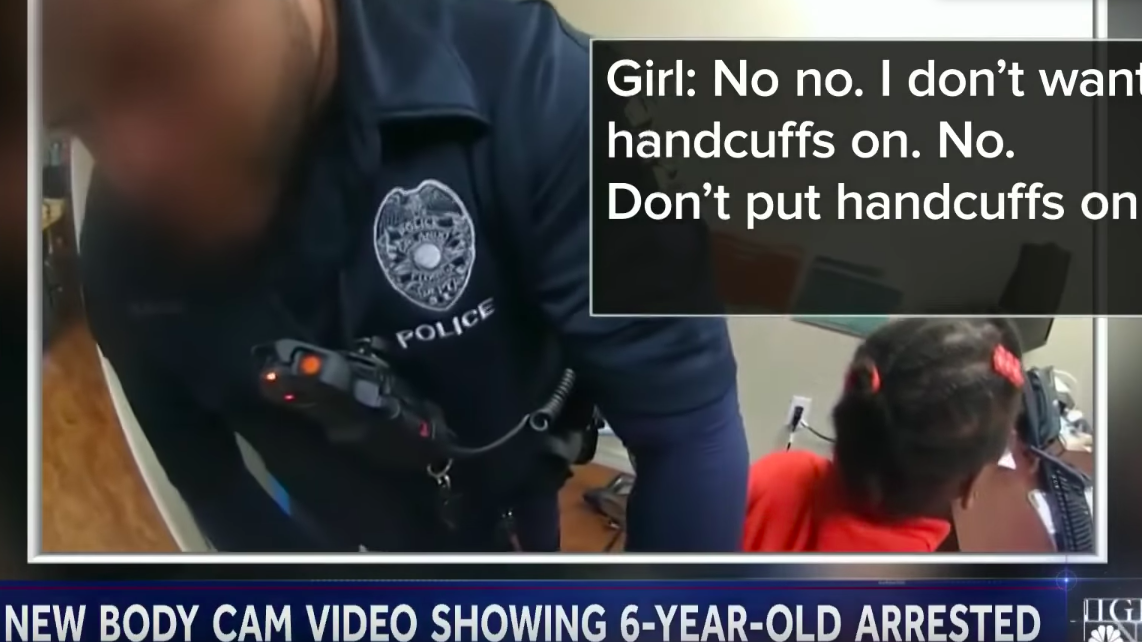 Outrageous Body Cam Footage Shows 6-Year-Old Black Girl Who Was Arrested For Throwing Tantrum, Pleading With Officer