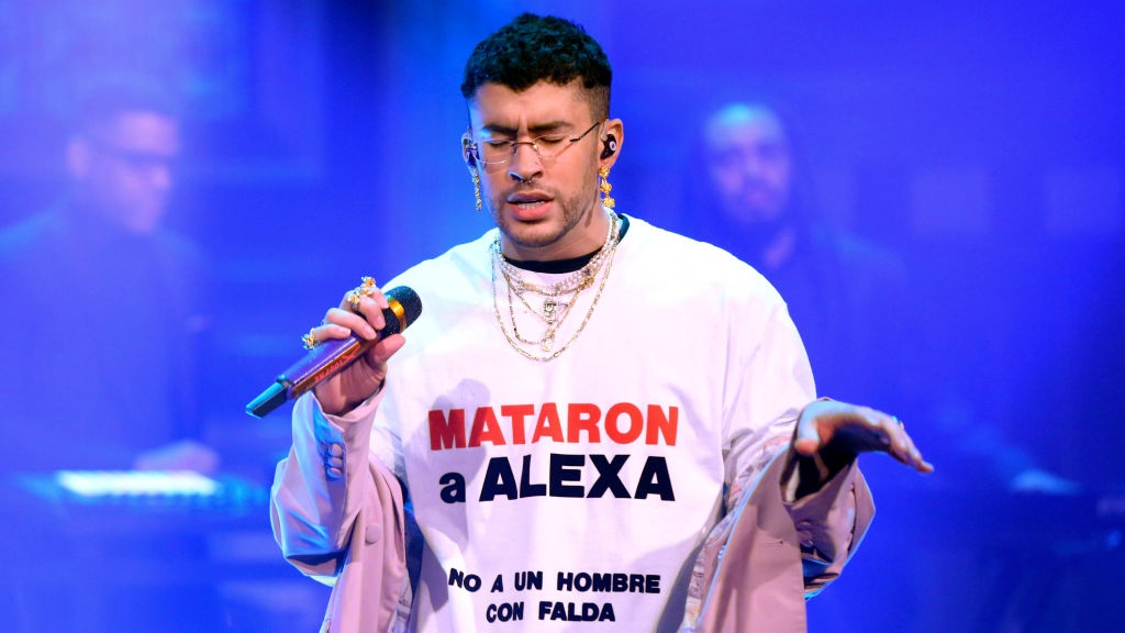 Rapper Bad Bunny Wears Shirt Honoring Slain Puerto Rican Trans Woman Alexa Ruiz During 'Tonight Show' Performance