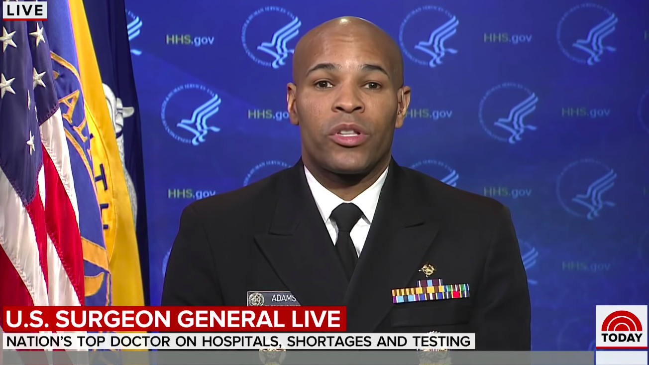 US Surgeon General Jerome Adams Warns Coronavirus Pandemic Could Worsen Within The Week