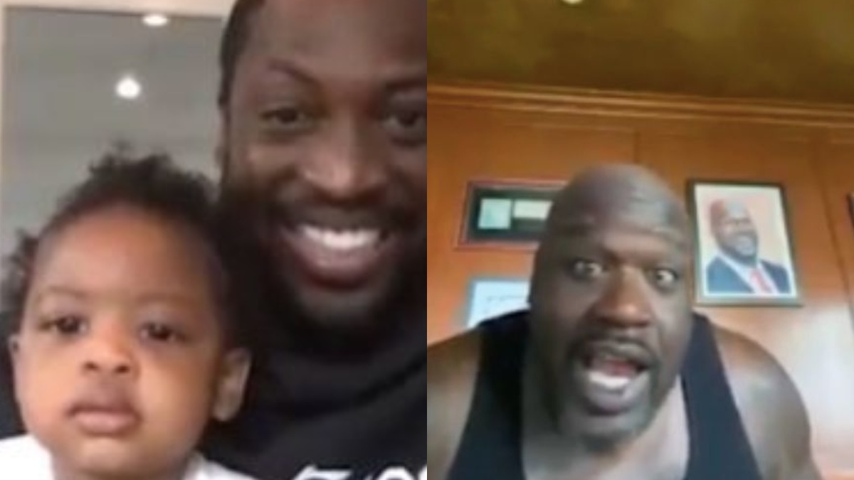 Dwyane Wade’s Kid Proves True To Her 'Shady Baby' Moniker As She's Hilariously Unamused By Shaq’s Attempts At Making Her Laugh