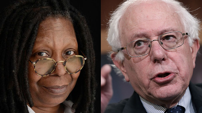 Direct Question From Whoopi Goldberg Leads To Back-And-Forth With Bernie Sanders About His Decision To Stay In The Race