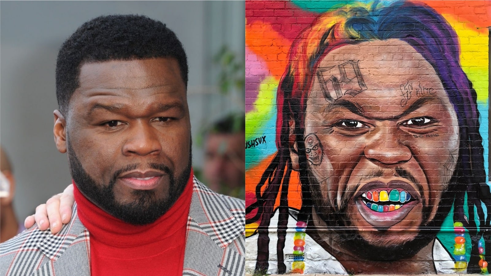 An Australian Artist Won't Stop Targeting 50 Cent With His Murals And It's The Petty Hilarity You Love To See