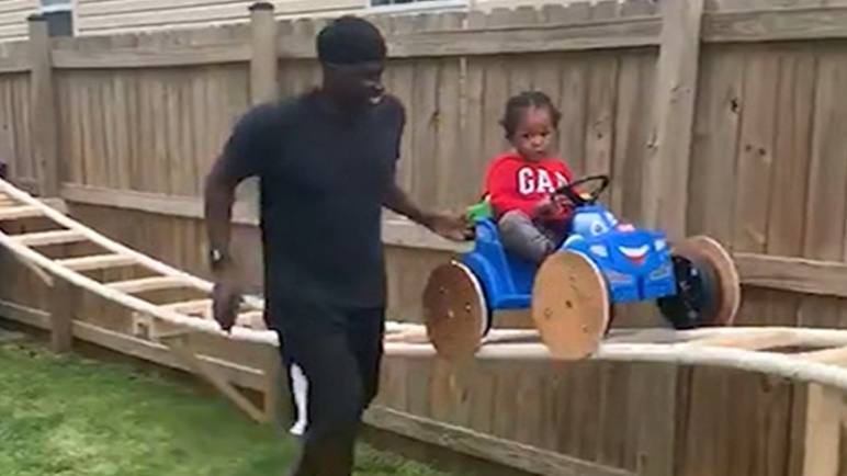 Best Granddad Ever Builds Backyard Roller Coaster For His Grandson During Quarantine