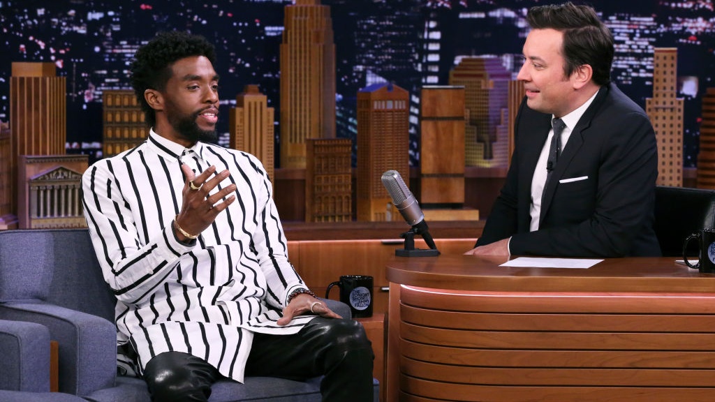 Heartwarming Video Resurfaces Of Chadwick Boseman Surprising His Fans On 'The Tonight Show'