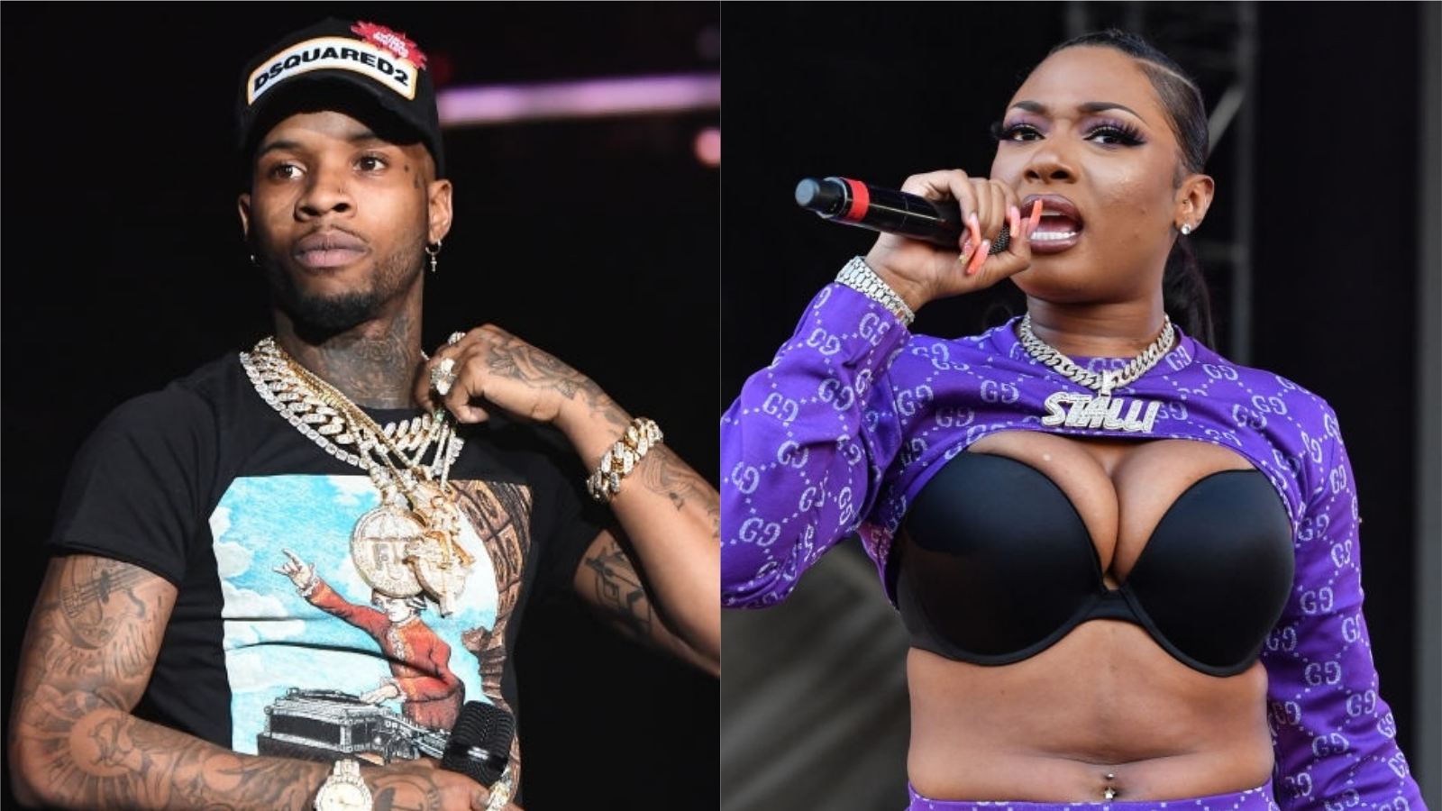 Rapper Tory Lanez, accused of shooting Megan Thee Stallion after an argumen...