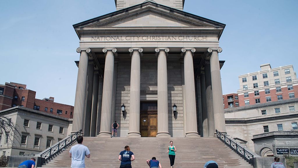 DC Church Erects 16-Foot Black Lives Matter Sign Ahead Of Trump Rally In The District