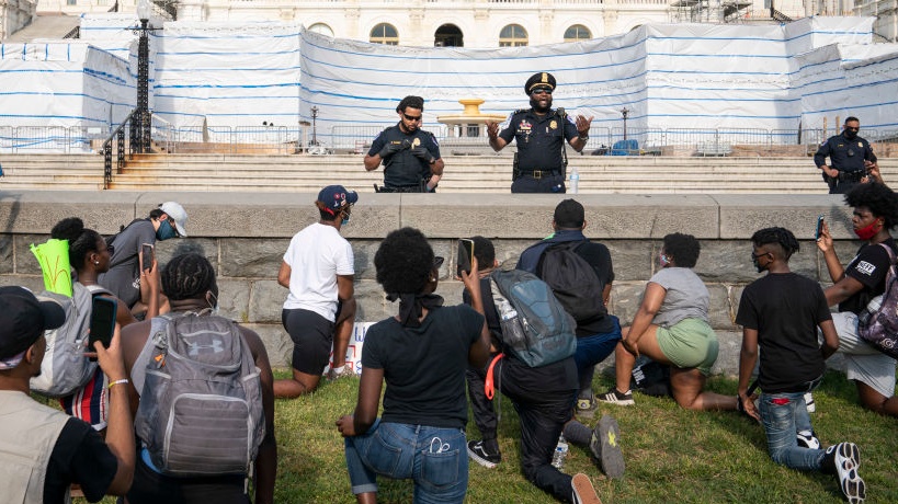 Study Shows Stark Disparities Between Cops' Approach During Capitol Insurrection And Black Lives Matter Protests