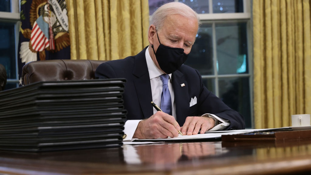 Here Are The 17 Executive Orders Biden Signed On His First Day In Office