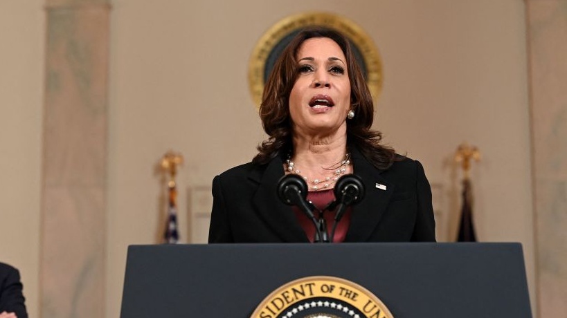 Kamala Harris Urges Senate To Pass George Floyd Justice In Policing Act Following Derek Chauvin Conviction