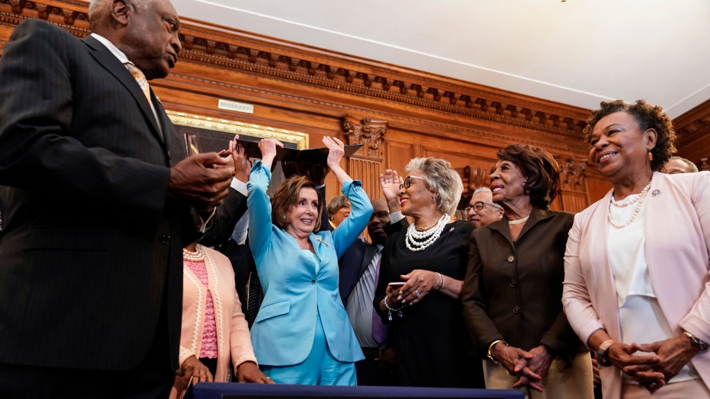 Looks Like Some Could've Done Without Nancy Pelosi Singing 'Lift Every Voice And Sing' With The Congressional Black Caucus