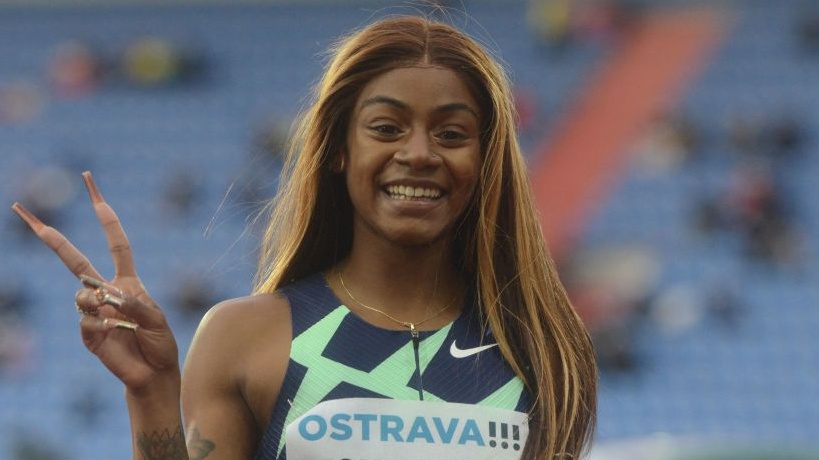 It’s Pride Month And Sha’Carri Richardson Thanked Her Girlfriend After 100M Victory For Choosing Her Vibrant Hair Color