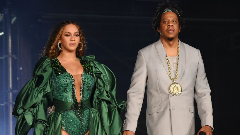 JAY-Z And Beyoncé Posed In Front Of A Jean-Michel Basquiat Painting And Folks Are Calling Their Drip Problematic