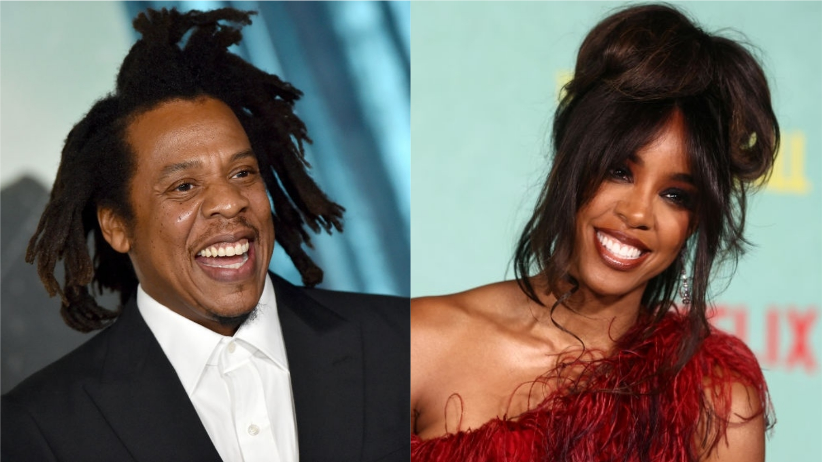 JAY-Z's Shock Upon Seeing Kelly Rowland At His Movie Premiere Is Just Too Pure