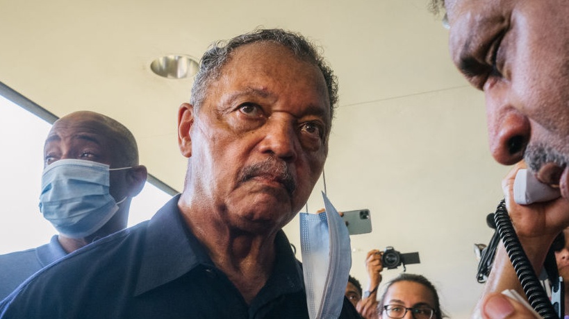 Rev. Jesse Jackson Hospitalized After Falling On Howard University's Campus While Visiting Protesting Students