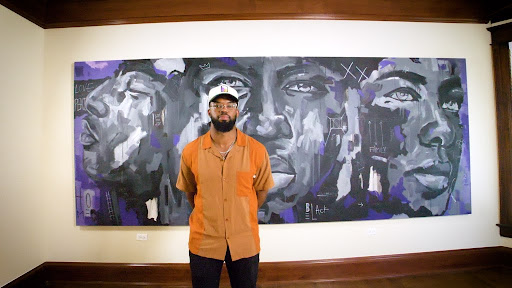 Meet Former Northwestern Football Player Turned Muralist, Dwight White II