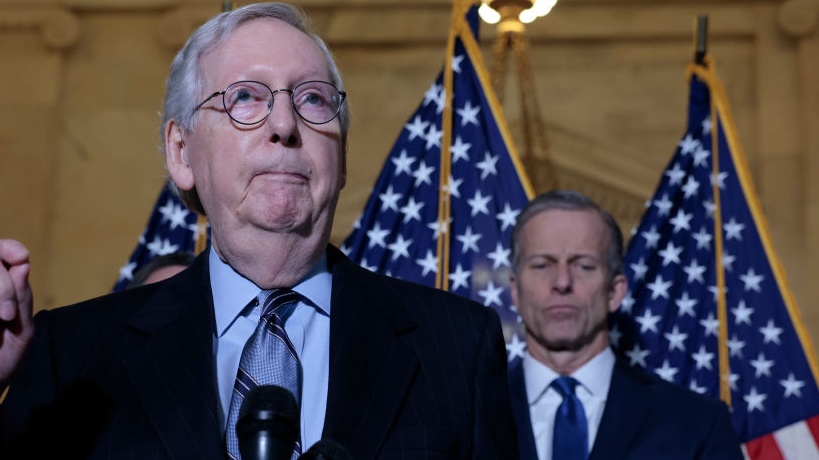 Sen. Mitch McConnell Addressed His Comment That Seemingly Implied 'African American Voters' Are Not 'Americans'