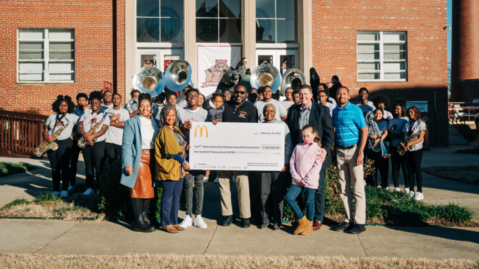 Shaw University’s 'Platinum Sound' Marching Band Receives $100K Grant From McDonald’s And Celebrated In Commercial