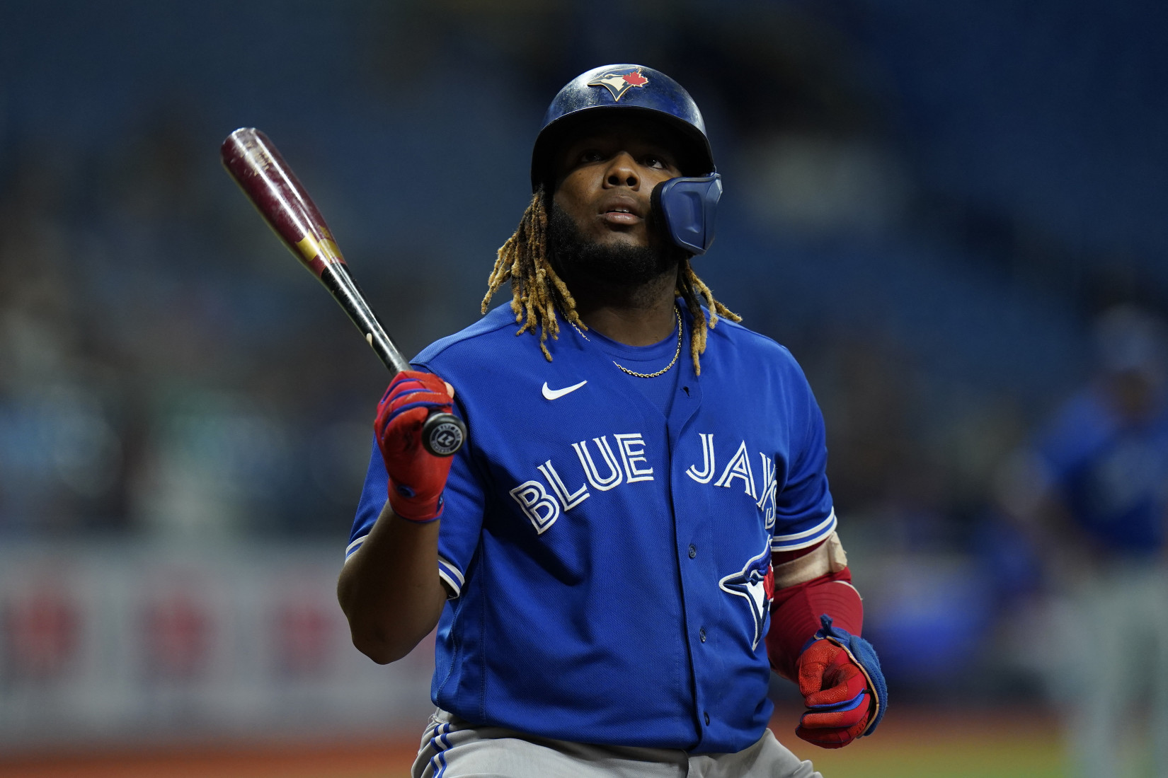 Vladimir Guerrero Jr. leaves Blue Jays spring training game with