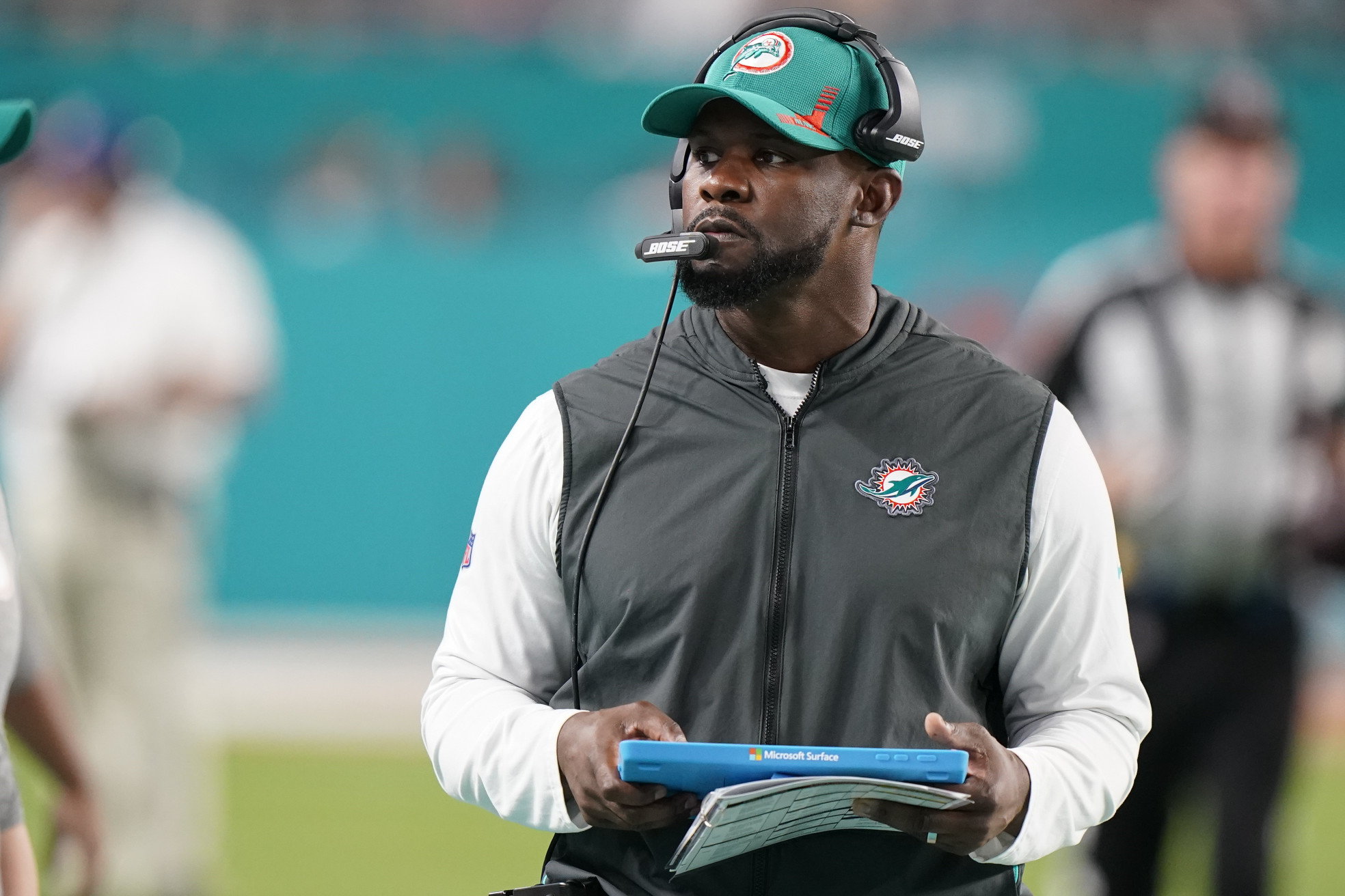 Where will the Dolphins' first-round pick, owned by the Eagles