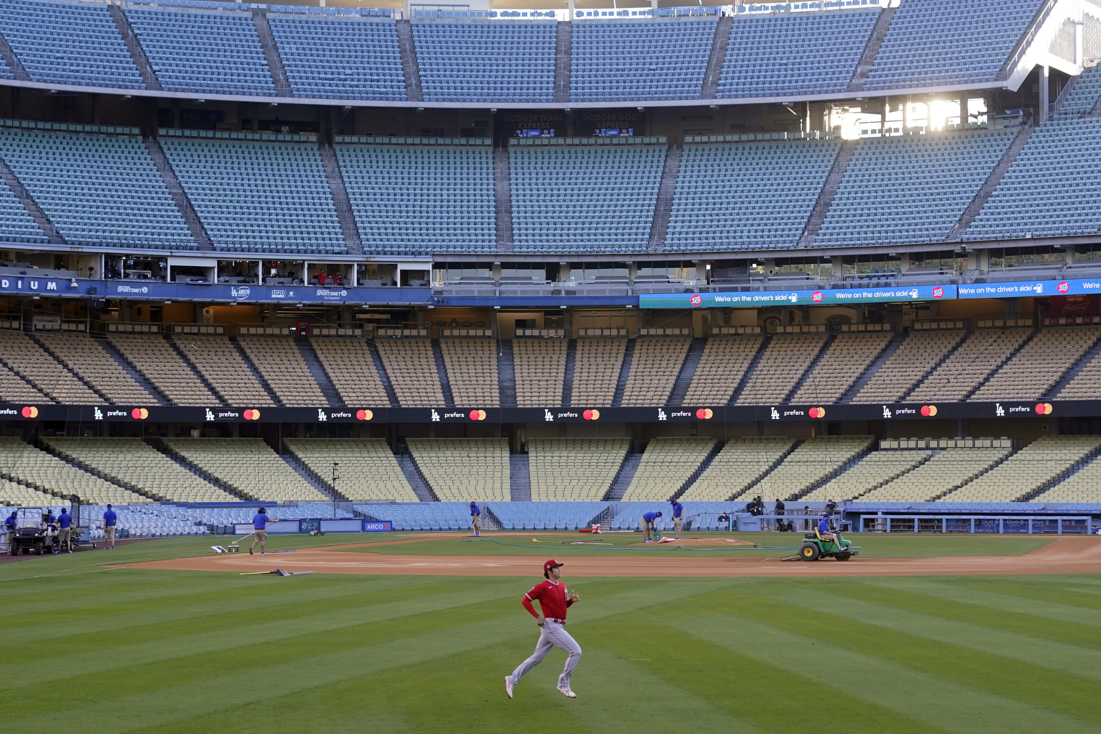 Dodger Stadium, section Right Field Pavillion, home of Los Angeles