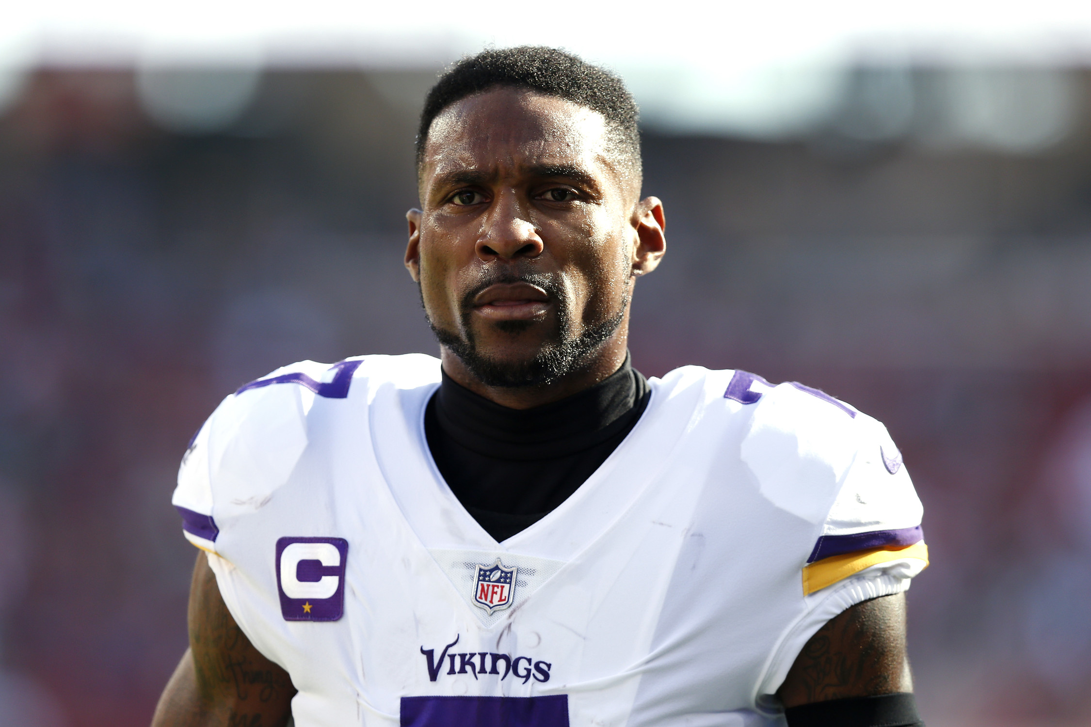 Minnesota Vikings cornerback Patrick Peterson (7) gets set on defense  against the Detroit Lions during an NFL football game, Sunday, Dec. 11,  2022, in Detroit. (AP Photo/Rick Osentoski Stock Photo - Alamy