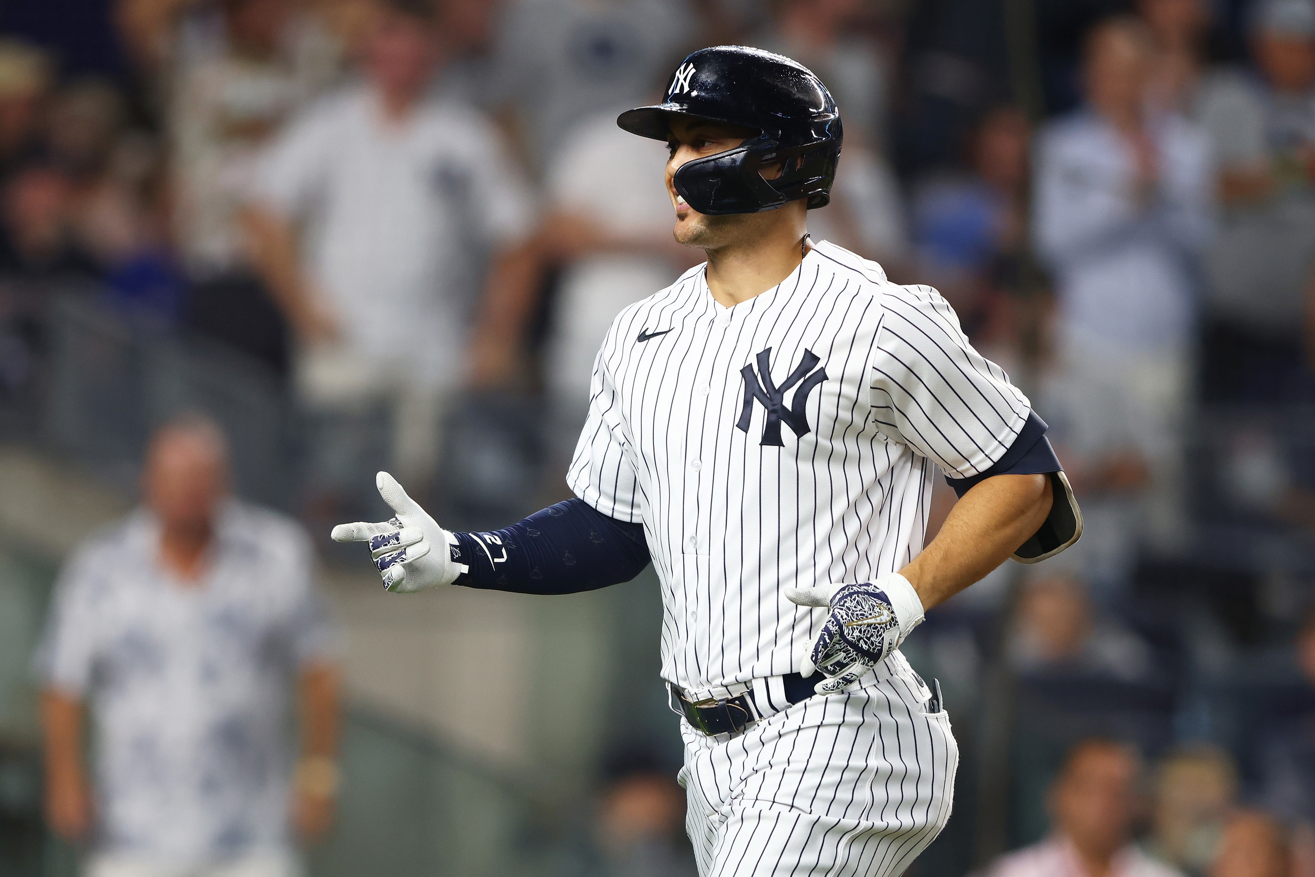 Stanton home run ends Yankees' 16.1-inning hitless slump vs. Astros