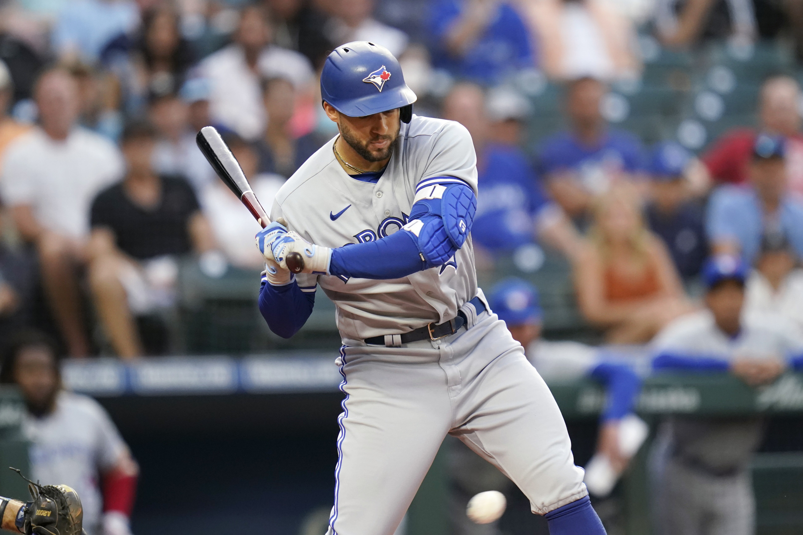 George Springer carted off field with injury in Blue Jays playoff game  against Mariners