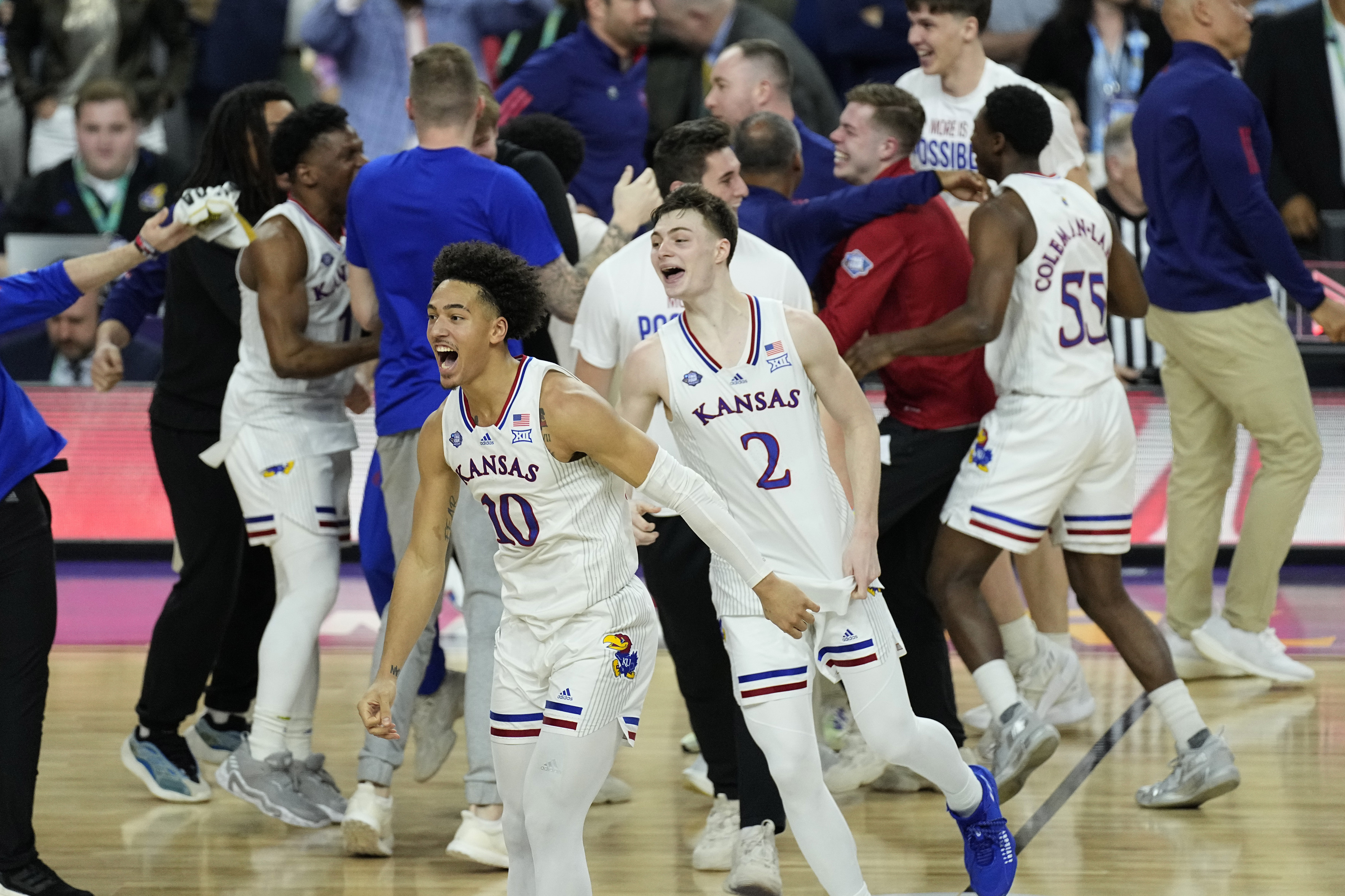 Jayhawks come back in final seconds to win Sunflower Showdown