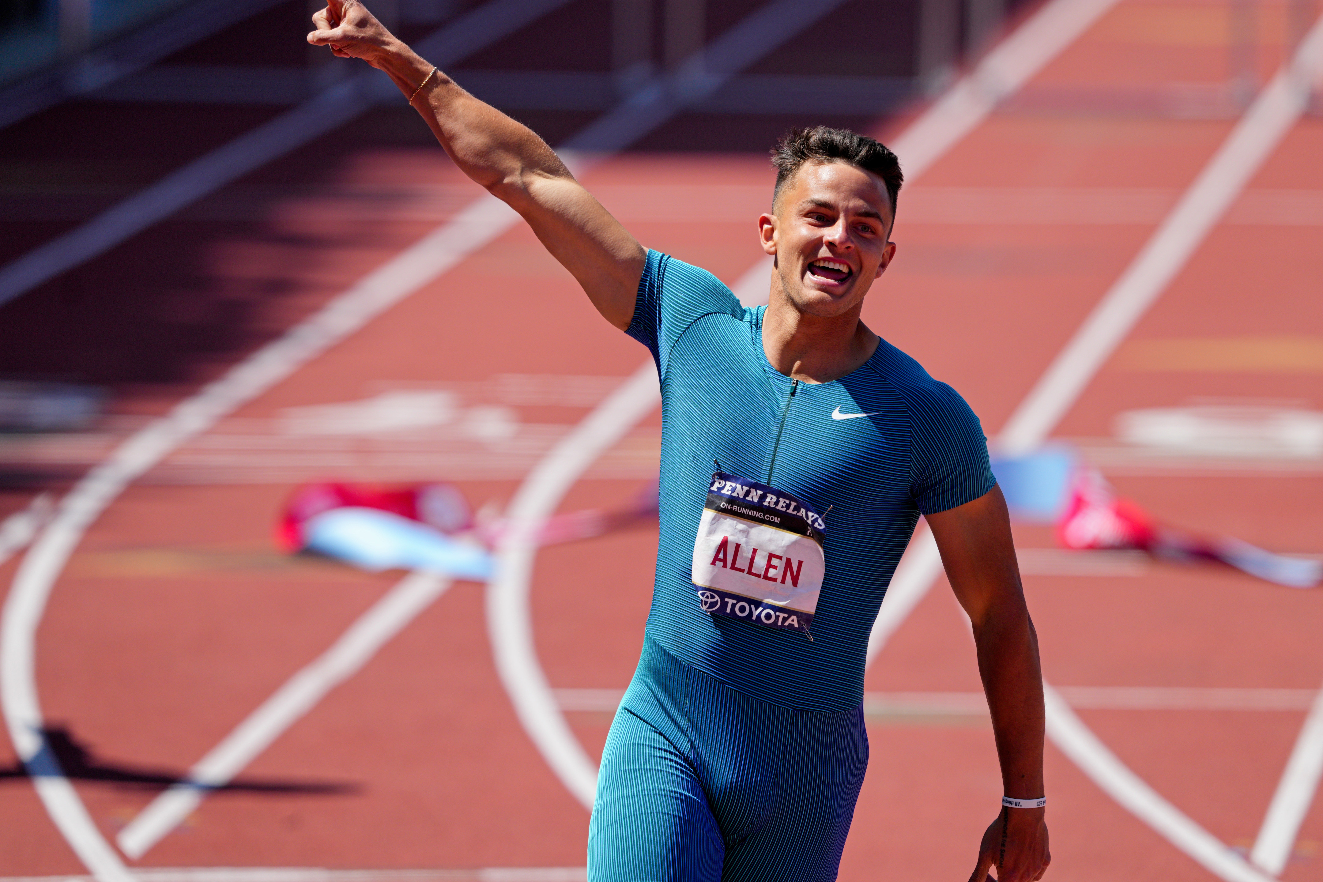 Philadelphia Eagles' rookie Devon Allen runs historic 110m hurdles