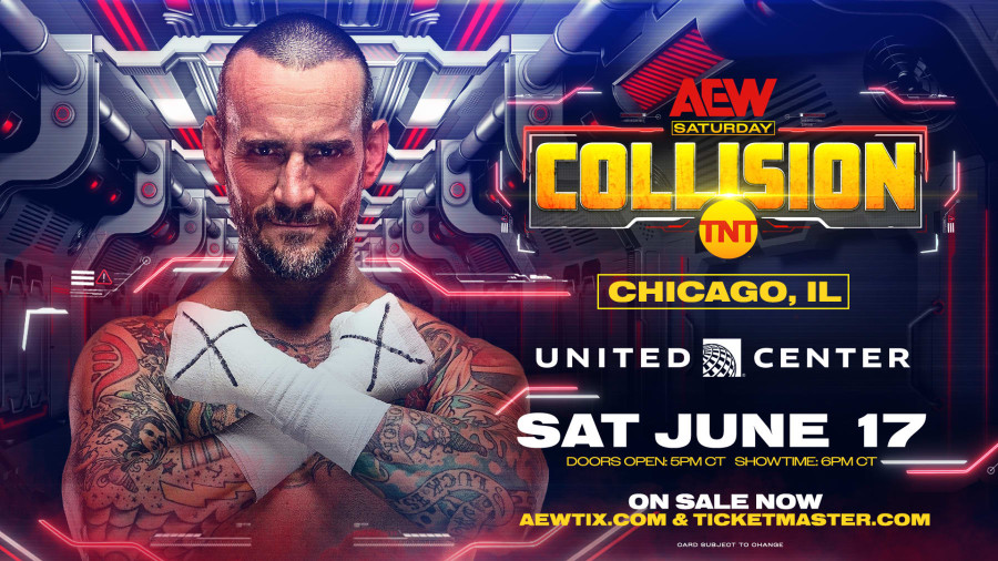 Who will CM Punk face when he makes his return at AEW Collision in Chicago?