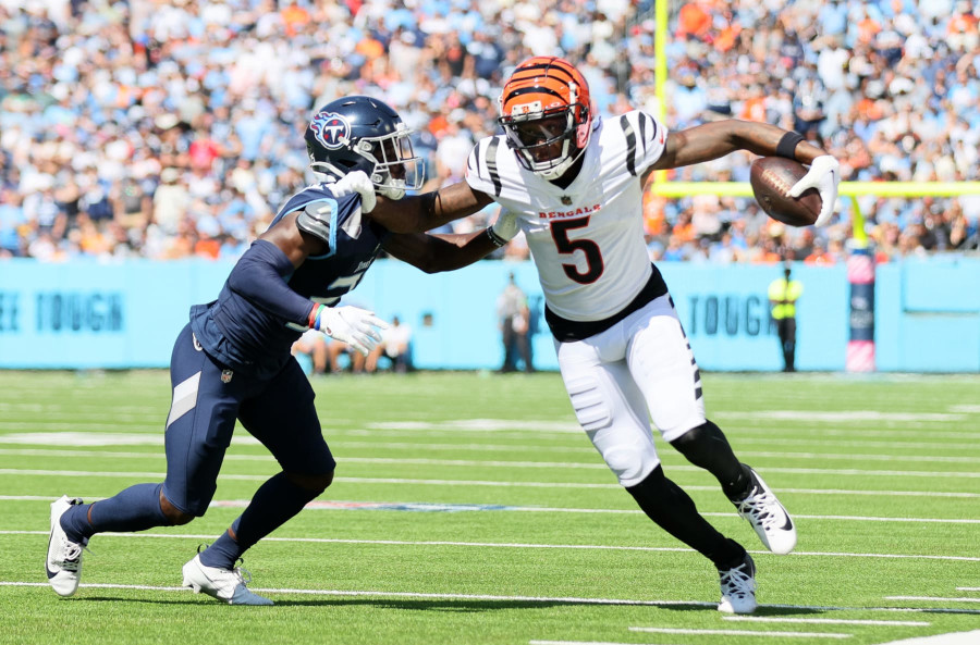 Report: Bengals' Tee Higgins suffers fractured ribs in Sunday's contest vs.  Tennessee