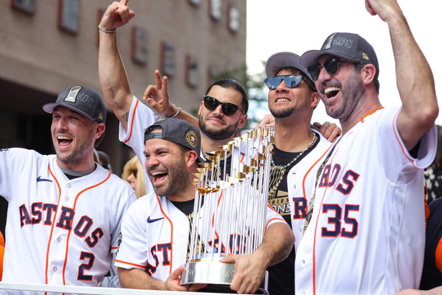 Houston Astros 2022 World Series Champions Roster Jersey T-Shirt