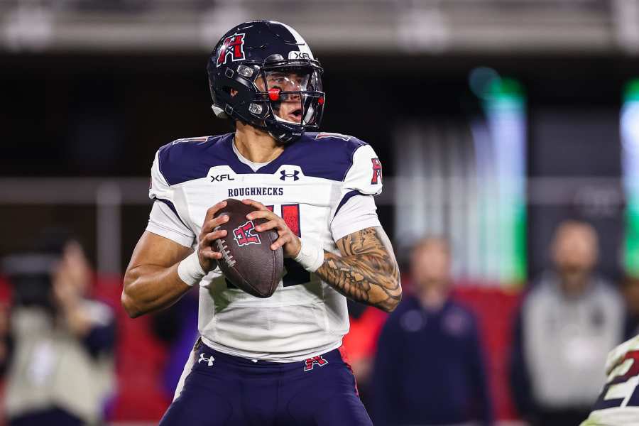 Houston Roughnecks' uniforms, helmet