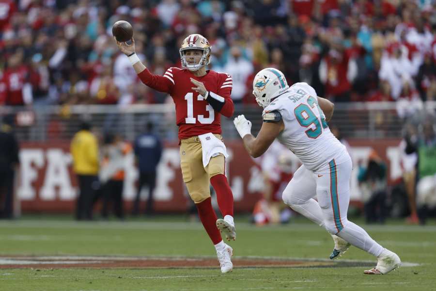 STATS: 49ers QB Brock Purdy Faces the GOAT in his first NFL Start – NBC Bay  Area