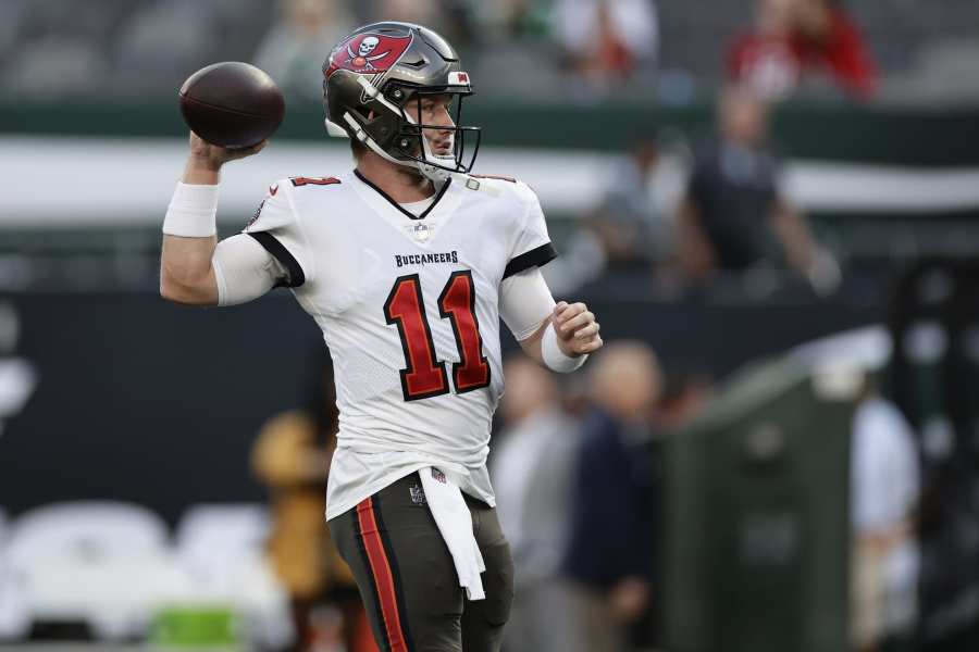 Buccaneers QB John Wolford taken to a hospital with a neck injury