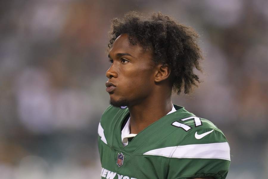 Garrett Wilson injury update: Jets WR suffers ankle injury in training camp  practice - DraftKings Network