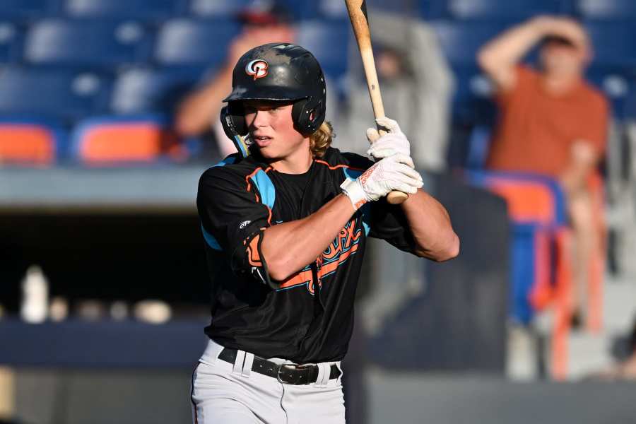 Akron's Oscar Gonzalez hits home run vs Bowie, 7/1/21 