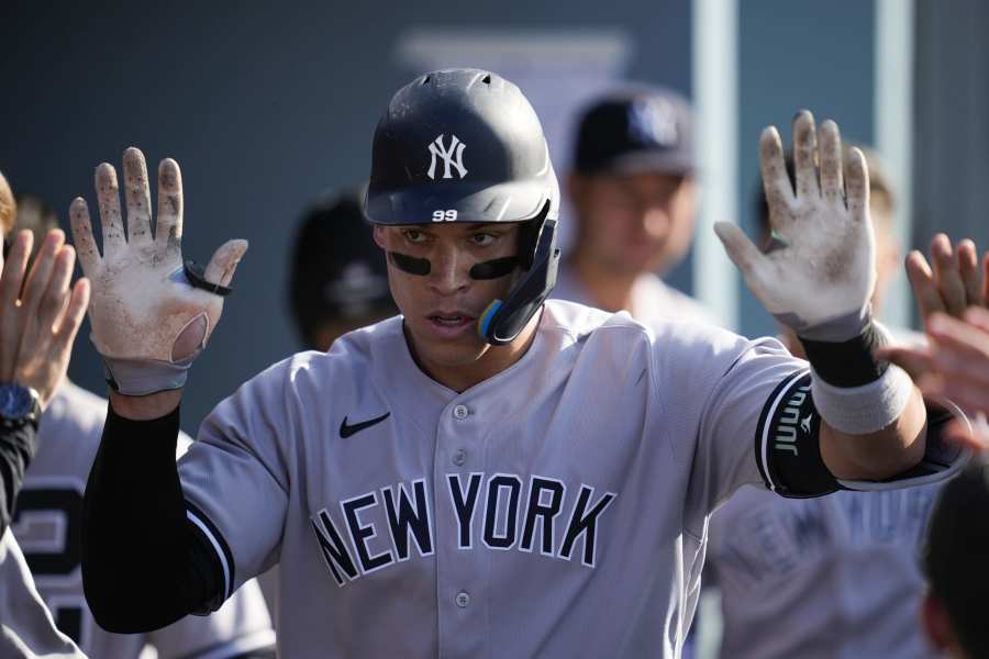 Marcus with Dad and Aaron Judge