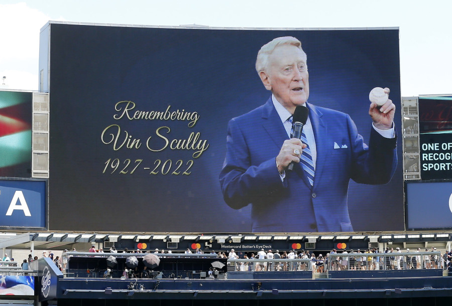 Vin Scully Inducted into Dodgers' Ring of Honor, News, Scores, Highlights,  Stats, and Rumors