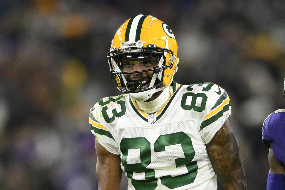 Packers rule out WR Marquez Valdes-Scantling for Sunday