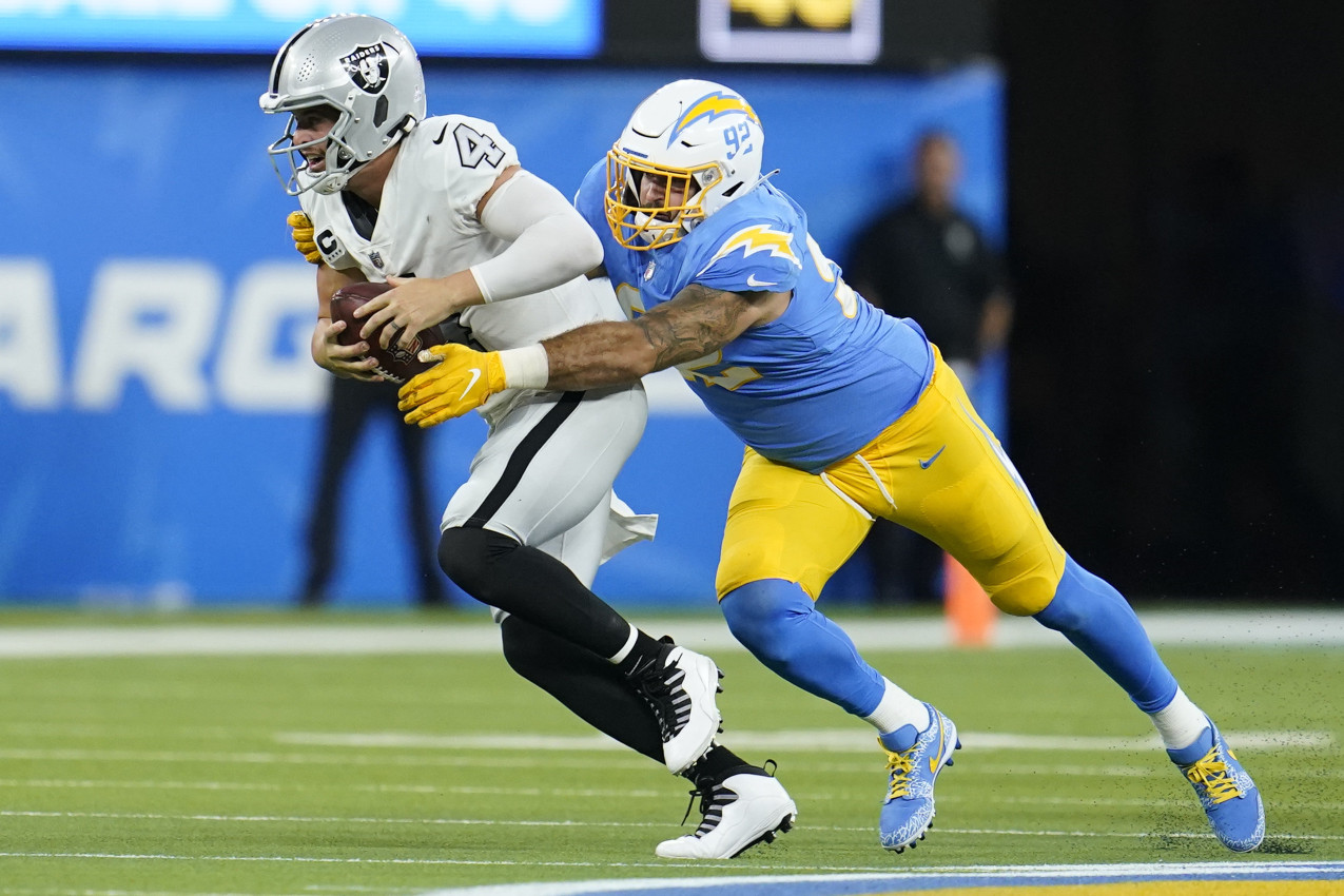 Joey Bosa discusses Derek Carr comments ahead of Chargers-Raiders, Raiders  News