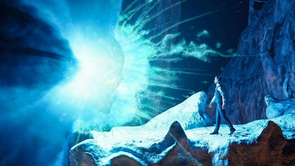 I think this close-up is very powerful. This man is going face to face with his future, and inevitably, with his own death.