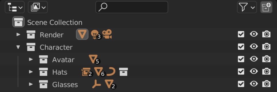 The Blender Scene hierarchy
