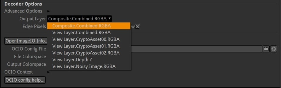 Natron Image read decoder settings