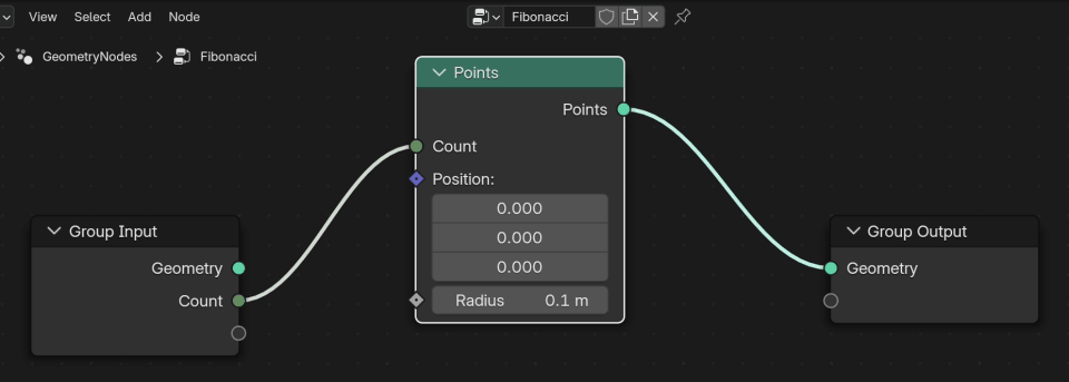 Creating Points in Geometry Nodes