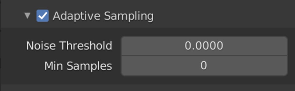 The default settings of 0 will (in most cases) give you better results than not turning on Adaptive Sampling at all!