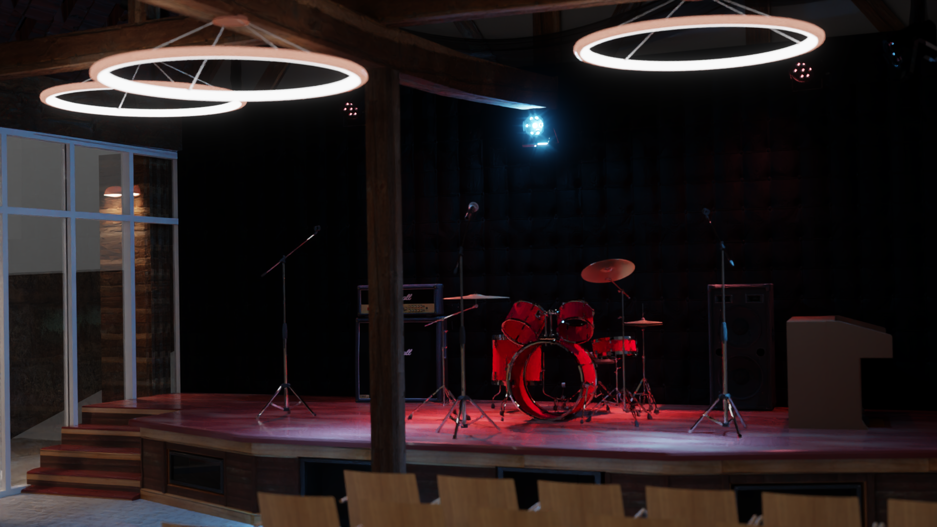 IES Lighting for a stage setup