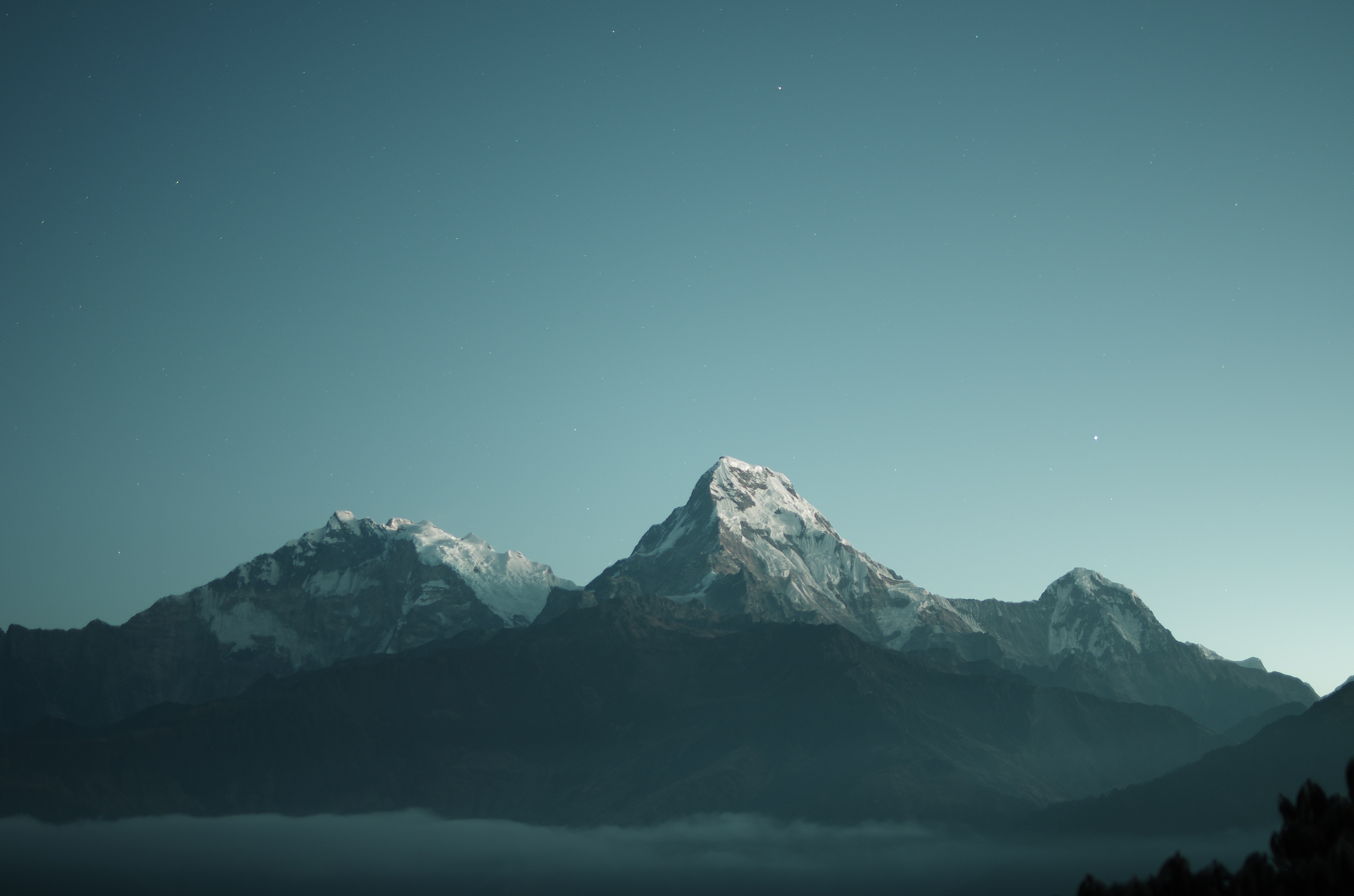 Mountains with snow